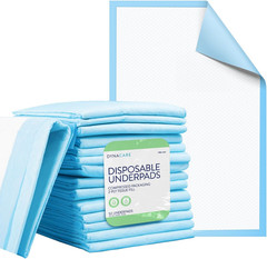 Disposable Underpads Incontinence Bed Pads to Protect Sheet 23”x36” 1 Box of 50