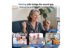 Pair Rechargeable Digital Invisible Hearing Aids Sound Voice Amplifier Mini ITE