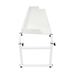 Height Adjustable Overbed Table, Overbed Table with Wheels, Over Bed Desk