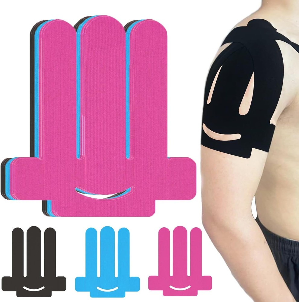 12 PCS Kinesiology Tape for Shoulder Precut, Pain Relief (Mix) | Shoulder Tape