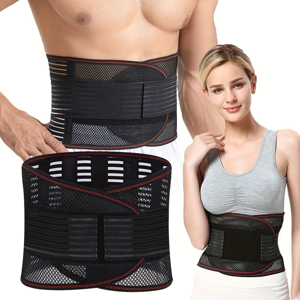 Adjustable Lower Back Brace Lumbar Support Waist Belt For Men Women Pain Relief