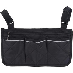 Wheelchair Side Armrest Bag With Reflective Strip Arm Rest Pouch For Most