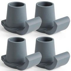 Walker Ski Glides for 1 1/8″ Folding Walkers, 4 Pack 1-1/8 Inch, Gray