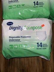 Dignity Compose Adult Briefs Medium Heavy Absorbency Package of 14 Size XL