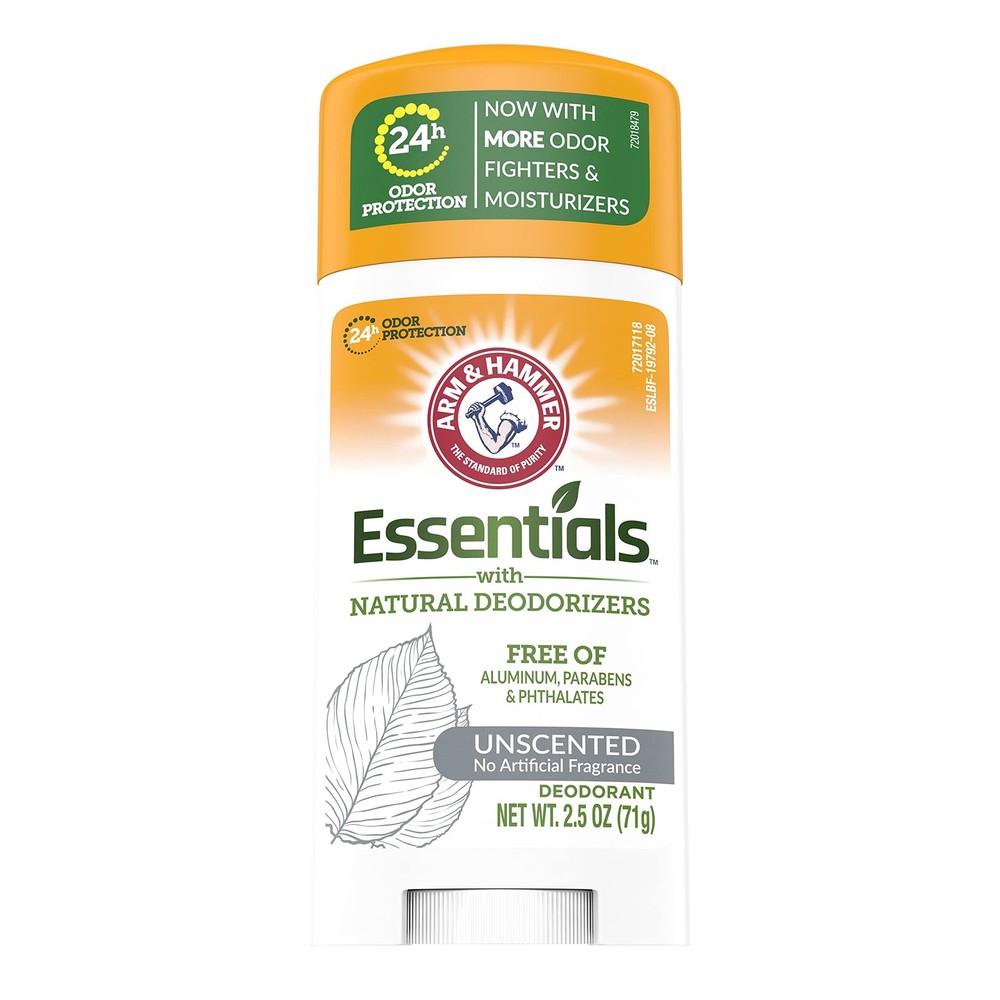 Arm & Arm Essentials Solid Deodorant Unscented 2.5 Oz Pack Of 12