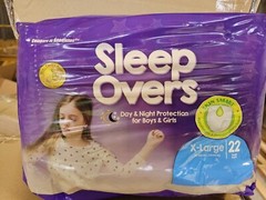 Cuties Sleep Overs Youth Underwear X-Large 85 to 140 lb Incontinence Pant (Pack