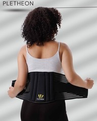 Lumbar Belt for Back Pain Relief, Adjustable Support Belt with Hook and Loop …