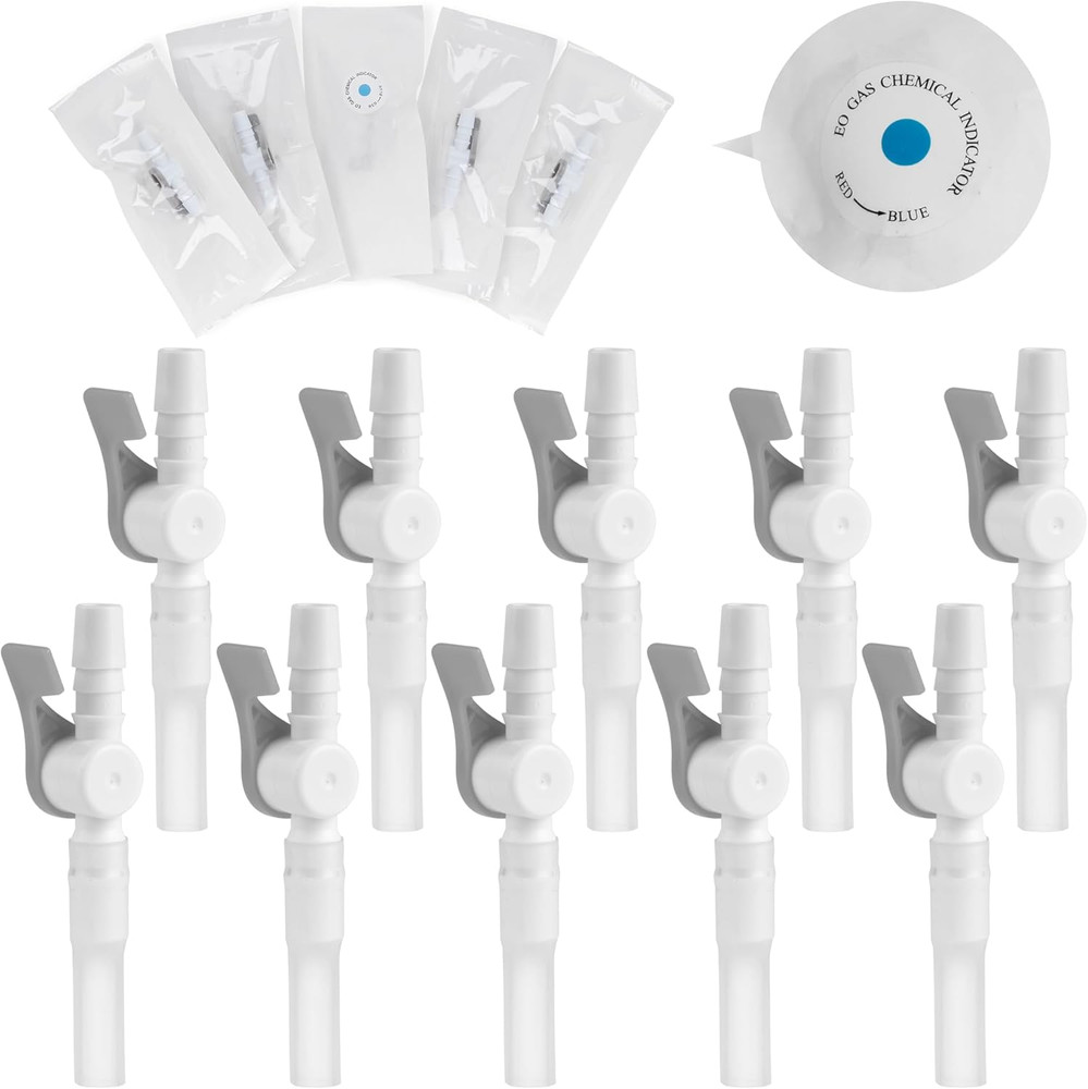 10 Pcs Comfort Flow Catheter Valves – Easy to Use Lever Tap Smooth Edges an