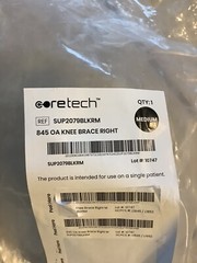 Pair 2 Right And Left Medium Core tech Coretech 845 Knee Braces New W/ Sleeves