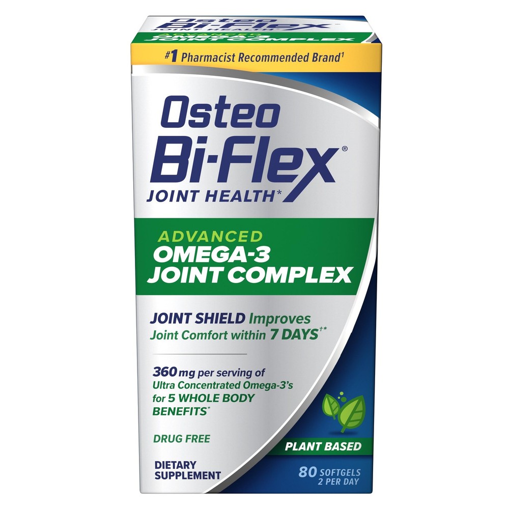 Osteo Bi-Flex Advanced Omega-3 Joint Complex Algae 80 Count (Pack of 1), N/a
