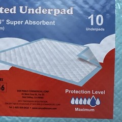 SPC QUILTED UNDERPAD 50pc Size 30″X36″ FREE SHIPPING