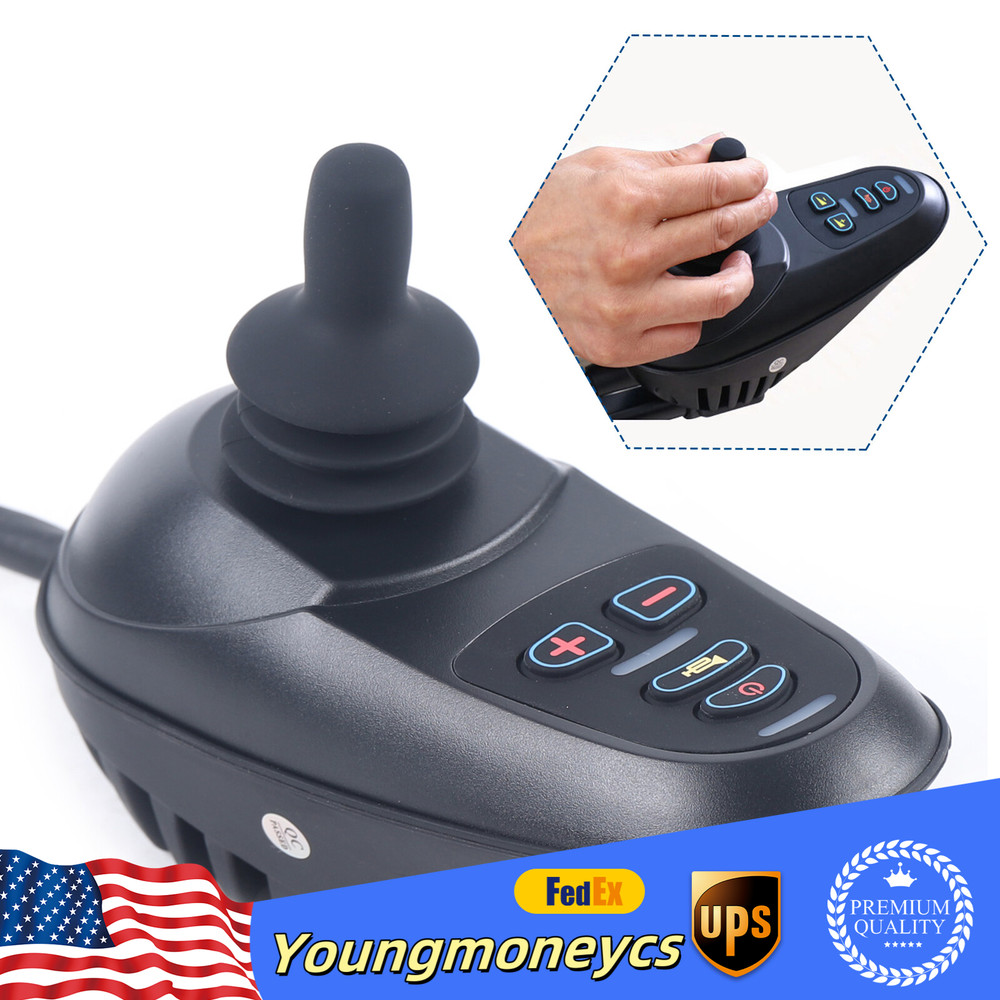 Waterproof Instruction Joystick Electric Power 4 Keys Wheelchair Controller New