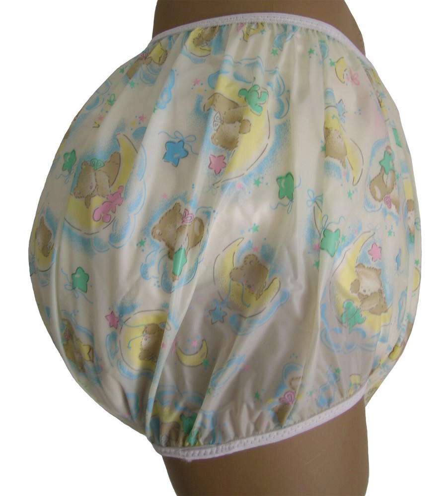 Incontinent, Autistic Plastic Pants in Adult Sizes, Sleepy Bears