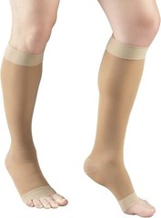 Truform 1772 Compression Stockings Sheer Dress Nylon Open Toe 15-20 mmhg 1x Pair