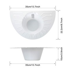 4 Pack Urine Collection Hats for Toilet, Durable Graduated Specimen Collector Pa