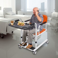 Hydraulic Patient Lift Transfer Chair for Home, 330.7 Lbs Transfer Nursing Chair