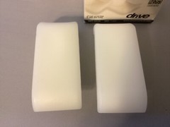 Drive Medical Brand White Glide Ski- Plastic Skis for Senior Mobility Walker