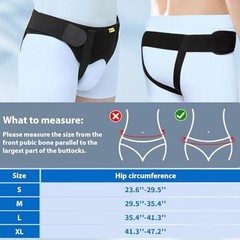 Hernia Belt for Men Hernia Support Truss for Single/Double Medium (Pack of 1)