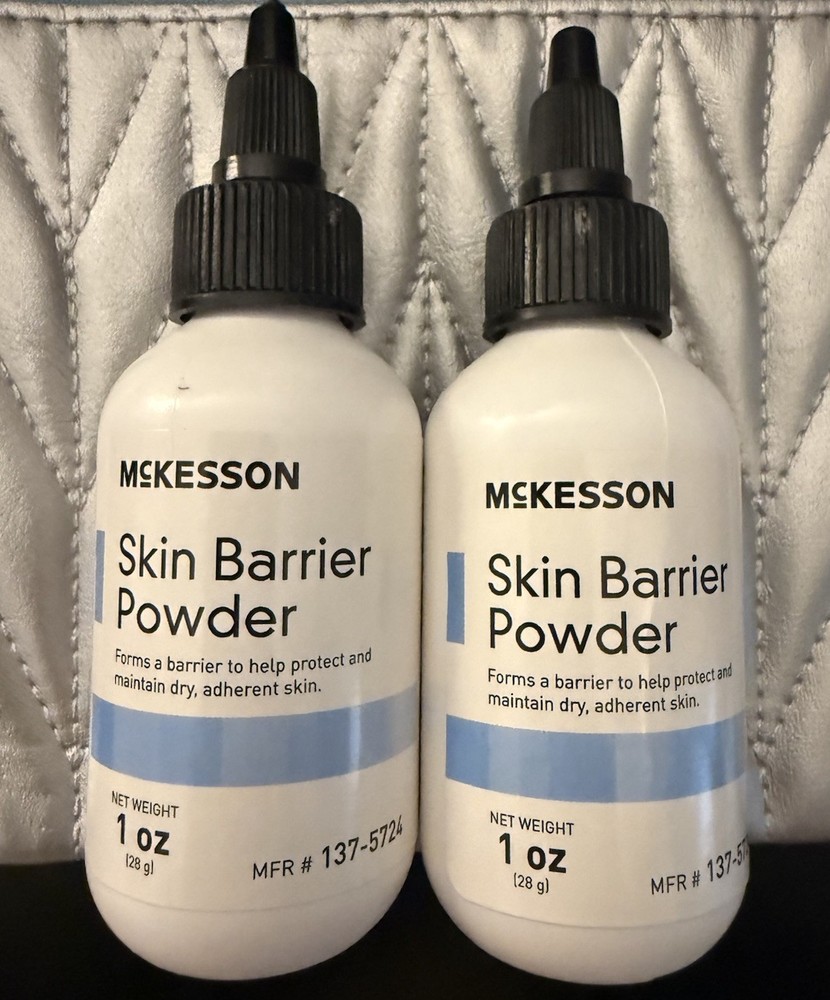 2 MCK-Ostomy Barrier Powder McKesson 1 oz. Puff Bottle, Protective Skin Barrier