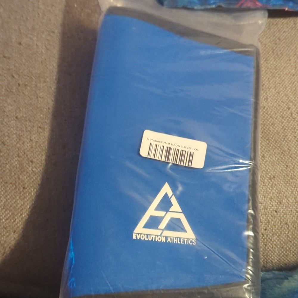 Evolution Athletics 7mm Elbow Sleeve Pair for Elbow Support Blue/Black 2XL
