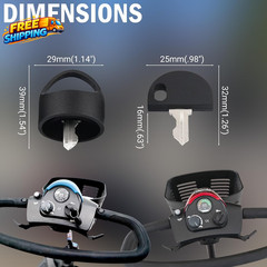 Pride Mobility Scooter Replacement Key Set Compatible with Go-Go Elite Traveller