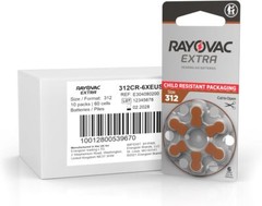 60 Rayovac Extra Advanced Hearing Aid Batteries, SIZE 312 Fast Shipping from USA