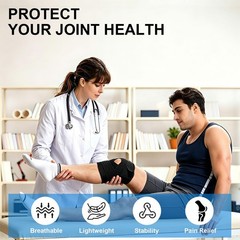 Bareform Meniscus Brace. Relieves Knee Pain And Tears, XX-Large