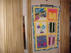 Handmade Fidget & Sensory Quilt Alzheimers, Dementia, Stroke Rehab 26 X 40 NWOT