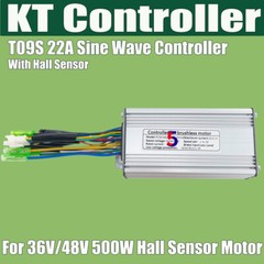 KT Controller 36V500W 48V500W 9mosfer 22A +Hall Sensor or Sensorless controller