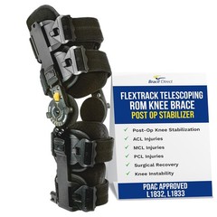 FlexTrack ROM Telescoping Post Op Knee Brace L1832 L1833