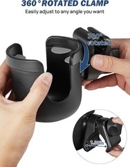 Wheelchair Rollator Cup Holder, 4 Flexible Tabs Hook for Walker Scooter