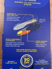 Dr. Scholl’s Heavy Duty Support Insoles Men 200 lbs+ Wide Tall Sizes 8-14 NEW