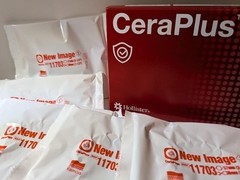 #11703 HOLLISTER CERA PLUS SKIN BARRIER, SOFT CONVEX W/TAPE. EXP. 2031