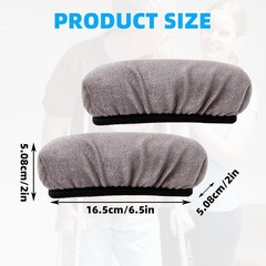 4 Pcs Grey Crutches Padding Set – Cushioned Comfort for Armpits & Hands