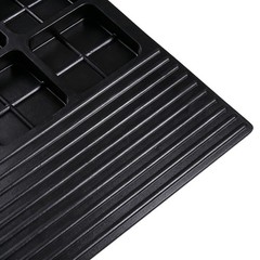 42.5″x25.4″ Rubber Threshold Ramp for Wheelchair Cart Stroller Garage Outdoor