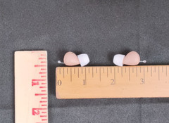 Audien Atom PRO 2 OTC Rechargeable CIC Hearing Aids White w/Charging Case #W5269