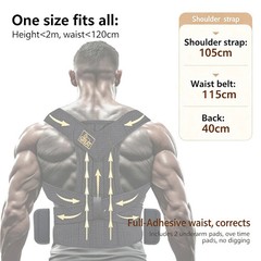 LifeLove Adjustable Posture Support Brace for Upper Back & Shoulders, Fits Heigh