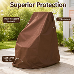 Mobility Chair Cover, 210D Oxford Cloth All Season Storage, UPF 50 Protection
