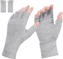 Arthritis Gloves Derived from Bamboo Compression Fingerless Gloves for Men & Wom