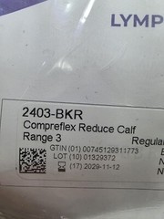 Sigvaris Black Medically Complex Edema Compreflex Reduce CALF Reg Range 3