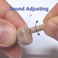 JINGHAO 1 Pair Hearing Mini Sound Amplifier Enhancer Battery Power US