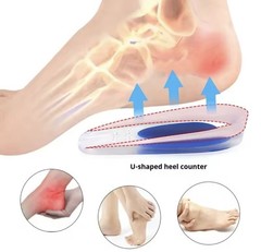 Silicone Orthopedic Insoles for Heel Spurs Pain Foot Cushion
