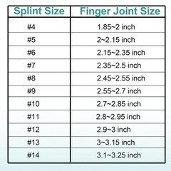 8-40 PCS Oval Finger Splints Trigger Finger Kit for Size 5,6,7,8,9,10,11,12 US