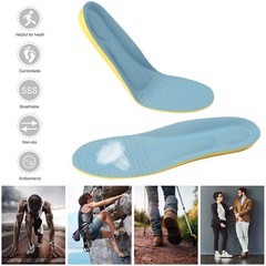 Shoes Inserts Memory Foam Insoles Shock S（Women 5-6/ Kids 2-5）, Yellow