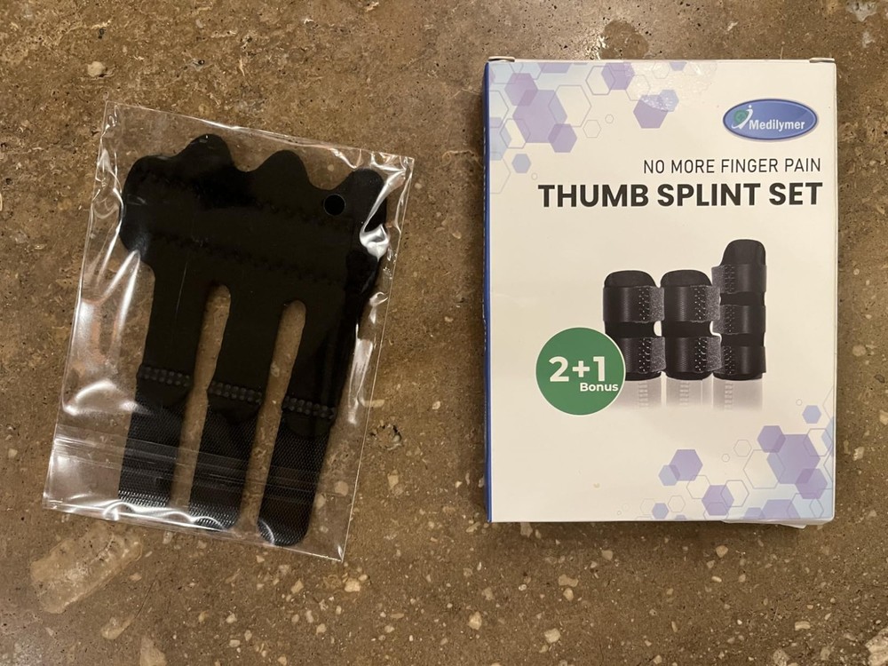 Thumb Splint Brace Trigger Finger Support 2PCS Arthritis Pain Relief Support New