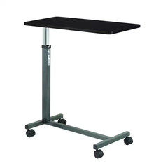 Overbed Table Bedside Meal Hospital Bed Elderly Care Adjustable on Wheels