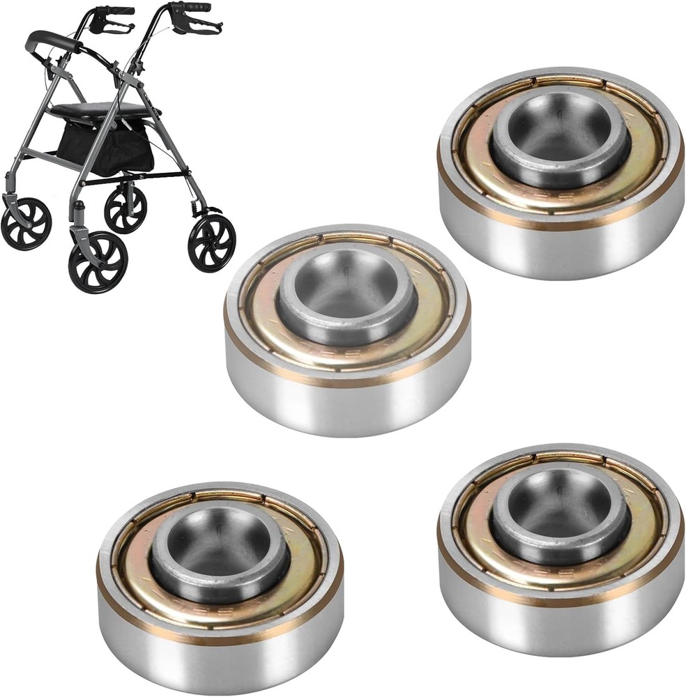 4 pcs Walker Wheel Bearing, Wheelchair Bearings, Universal Wheel Bearings for Wh