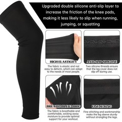 Knee Brace Undersleeve, Knee Sleeves for Men Non-Slip Breathable Sleeve Knees…