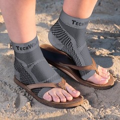 Ankle Brace Compression Sleeve – Relieves Achilles Tendonitis Joint Pain. Pla…