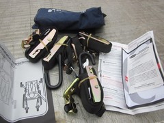 QSTRAINT WHEELCHAIR TIEDOWN ANCHOR STRAPS KIT M-203-L30 MANUAL L-TRACK BUS VAN